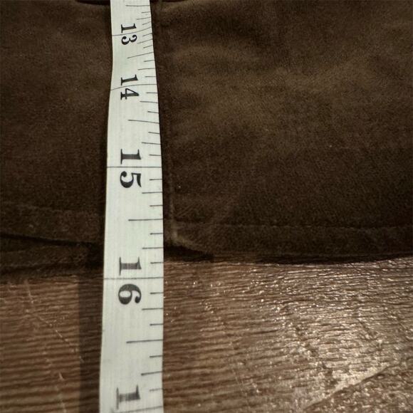 Regency Style Spencer Jacket Bolero Mushroom Brown Velour VTG XL Cropped READ - Picture 10 of 11